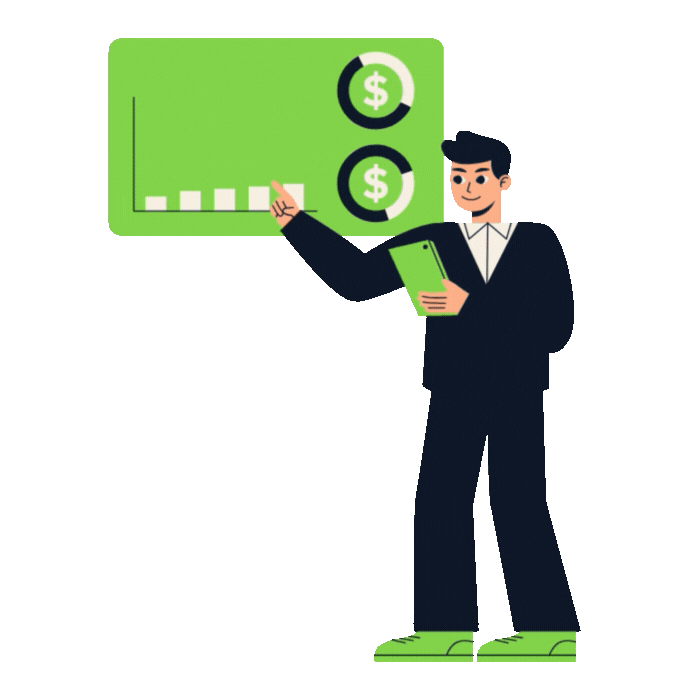 Performance Marketing 2 SEO specialist showing revenue growth charts