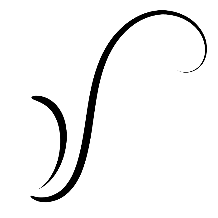 Flowing curve arrow for highlighting direction Flowing curve arrow for highlighting direction