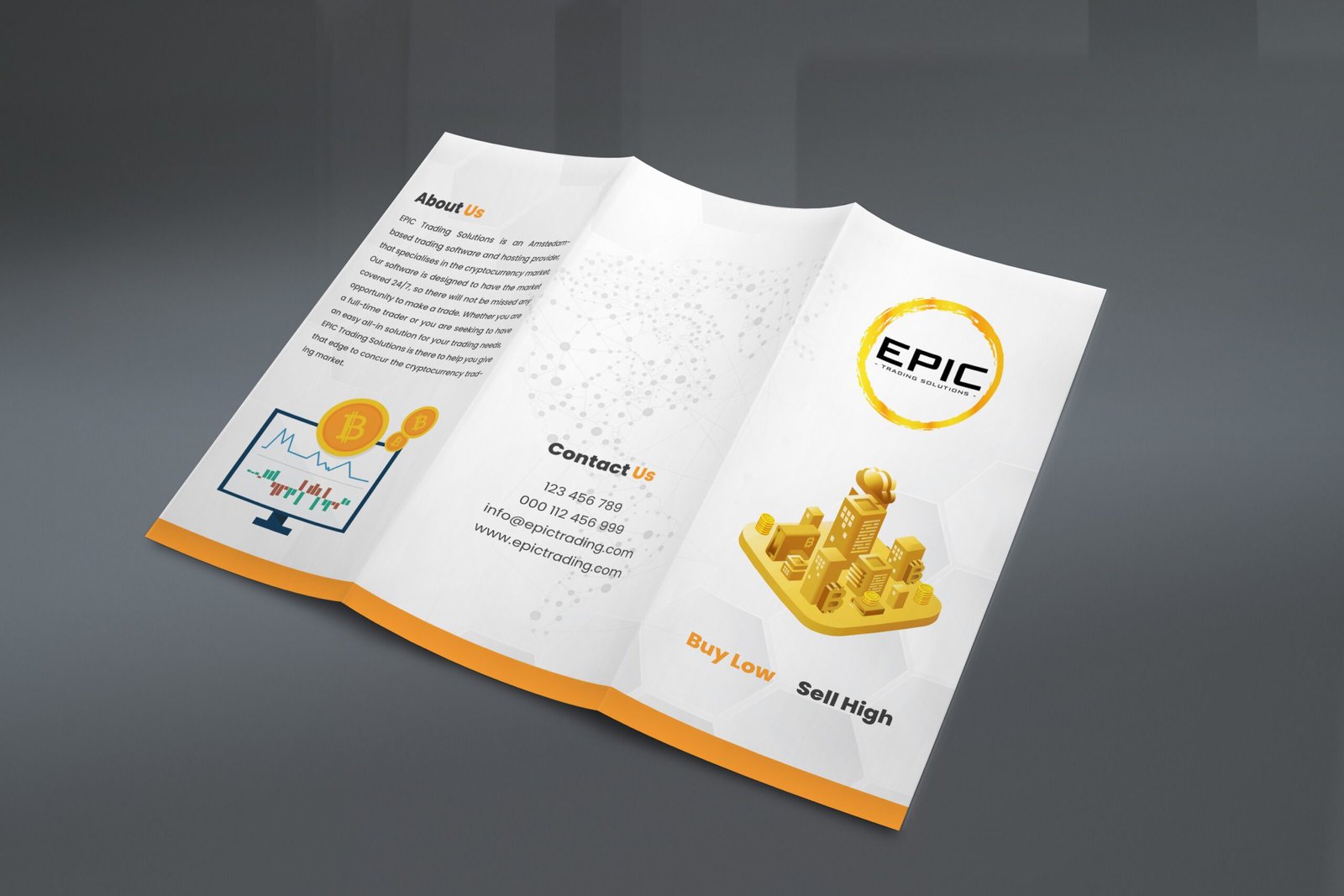 Graphic Design 1 Professional business brochure design layout example